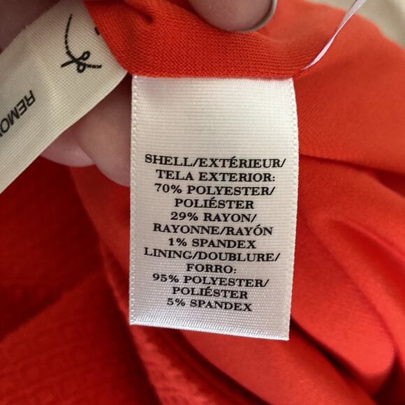 Ann Taylor Orange Stretch Pencil Skirt, Size 4 - Picture 7 of 8